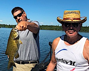 Brothers 3 Fishing for Trophy Smallmouth Bass Fishing by Bill at Fireside Lodge